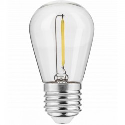 LED lampa, FILAMENT, S14, 4000K, E27, 0,5W, AC220-240V, 360°, 50lm, 5mA LD-S14FLE05-40 GTV