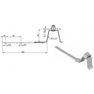 Rd7-10mm vadītāja balsts zem jumta dakstiņa, St/Zn