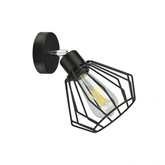 WAYA sienas lampa, maks. jauda 1x60W, E27, melns