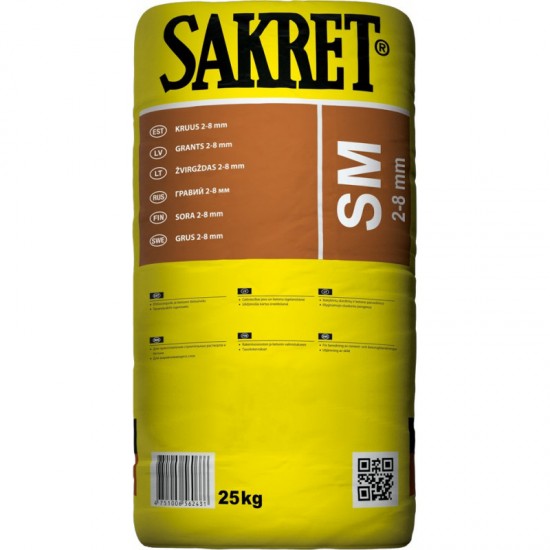 Sakret SM Grants, frakcija 2-8mm, 25kg