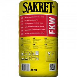 Sakret FKW Elastīgā flīžu līme, balta (C2TE), 25kg