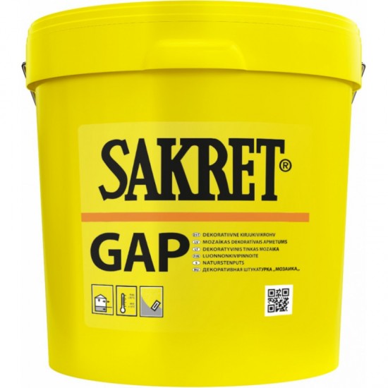 Sakret GAP Granīta-akrila apmetums, 14kg