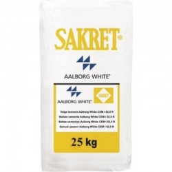 Sakret Aalborg White baltais cements CEM I 52,5R, 25kg