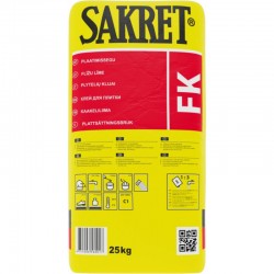 Sakret FK Flīžu līme, balta (C1), 25kg