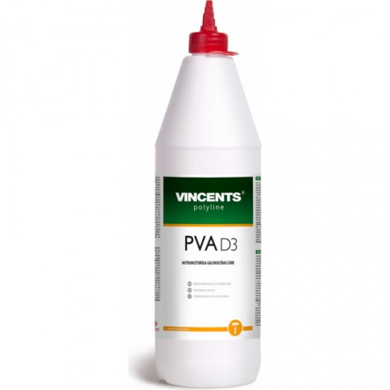 Vincents Polyline PVA D3 Mitrumizturīga galdniecības līme, 0.5kg