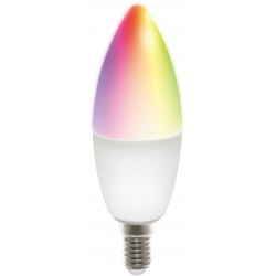 SMART LED spuldze AR TĀLVADĪBAS TUYA WIFI C37 E14 5 W