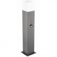 Dārza lampa LARGO-P PIR 50, E27, MAX.15W, IP44, AC220-240V, 50-60Hz, polārs, grafīts GTV