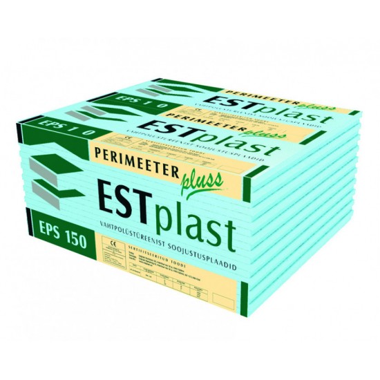 Estplast Perimeeter Plus EPS150 putuplasts plāksnēs ar spundi 50x1000x1200mm, 1.2m2