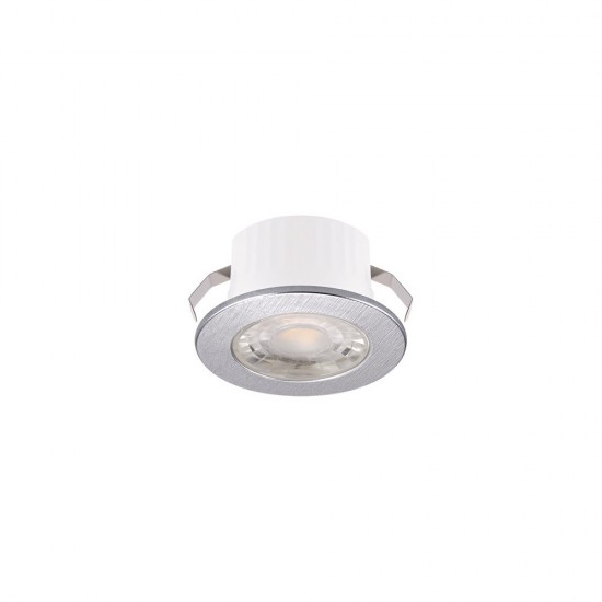 Dekoratīvs SMD LED armatūra 230V, 3 W, 330 lm, Krāsa: sudraba, Gaismas krāsa: neitrāli balta