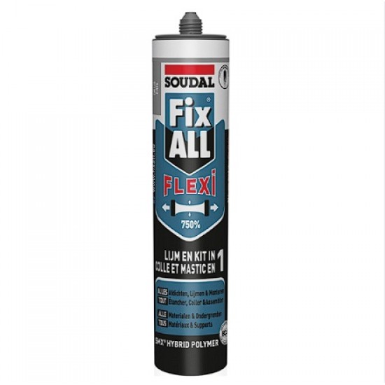 Soudal Fix ALL Flexi Hibrīda polimēru līme/hermētiķis, balts, 290ml