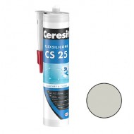 Ceresit CS 25 Sanitārais silikona hermētiķis, 280ml, manhatena (10)