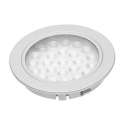 LED lampa (iebūvēta) ALVARO, 12V DC, 1,7W, 24 SMD 3528, 130lm, 6400K, 2 m kabelis ar mini-AMP LD-AL24ZB-53 GTV