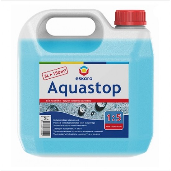 Eskaro Aquastop Grunts porainām un absorbējošām virsmām, 3L