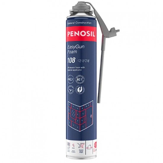 Penosil EasyGun Foam 108 Vissezonu pistoļputas ar unikālu aplikatoru 750ml