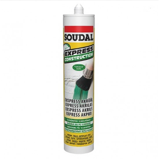 Soudal Express Paintable Sealant Akrila hermētiķis, balts, 280ml