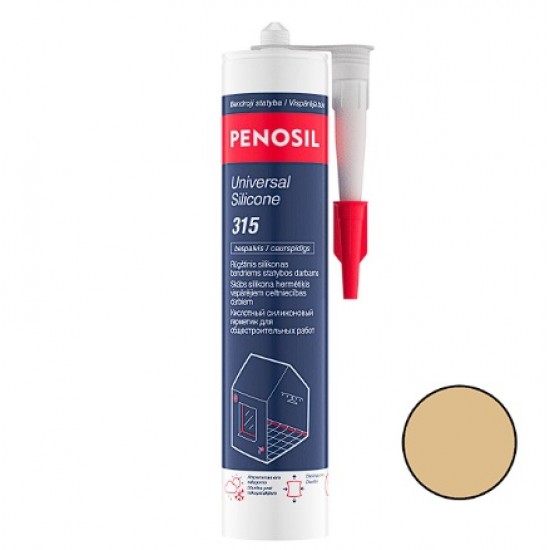 Penosil Universal Silicone 315 / 315c Universāls silikona hermētiķis 280ml, bēšs