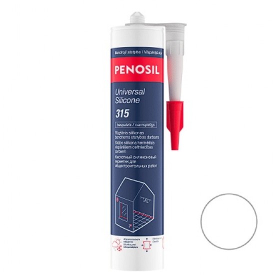 Penosil Universal Silicone 315 / 315c Universāls silikona hermētiķis 280ml, caurspīdīgs