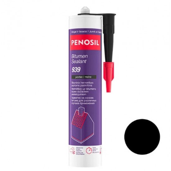 Penosil Bitumen Sealant 939 Plaša pielietojuma hermētiķis ārdarbiem 300ml, melns