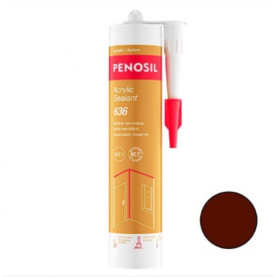 Penosil Acrylic Sealant 636 Krāsojams akrila hermētiķis 280ml, brūns