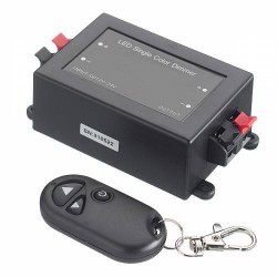 LED Dimmer JACKY, DC12-24V, 8A (96W/ 192W), melns, kodēts, IP20 LD-DIMLED-10 GTV