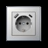 IUK-3-01 E/Mt EPSILON Розетка USB A+C 3.4A 220V металл