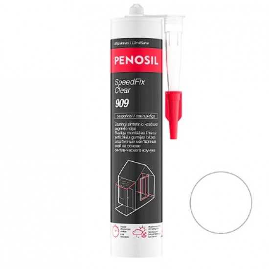 Penosil SpeedFix Clear 909 Caurspīdīga, elastīga līme ar ātru spēcīgu saķeri 290ml caurspīdīgs