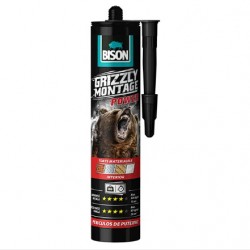 Bison Grizzly Montage Power Īpaši spēcīga montāžas līme iekšdarbiem, 370g