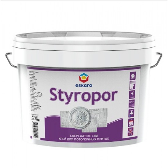 Eskaro Styropor Līme griestu segumiem, balta, 3kg