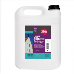 Vivacolor Hansa Silicate Primer Silikāta gruntējuma šķīdums minerālām fasādēm, 10L