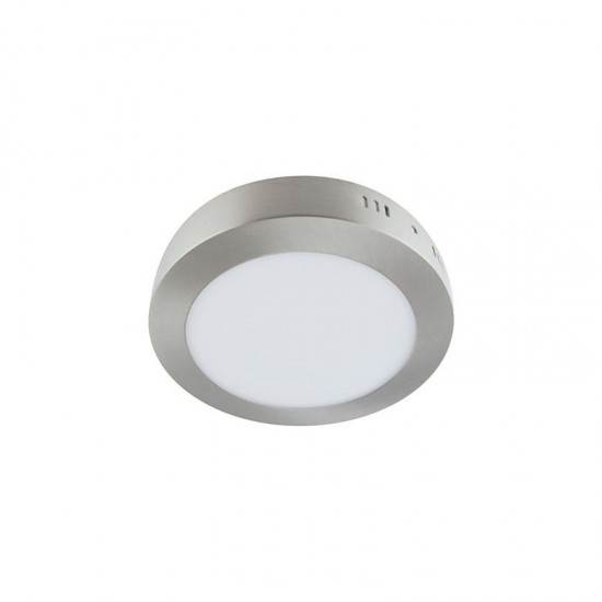 Griestu SMD LED apgaismojums 230V, 24 W, 2800 lm, Krāsa: matēts hroms, Gaismas krāsa: neitrāli balta