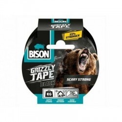 Bison Grizzly Tape Līmlente, melna, 10m