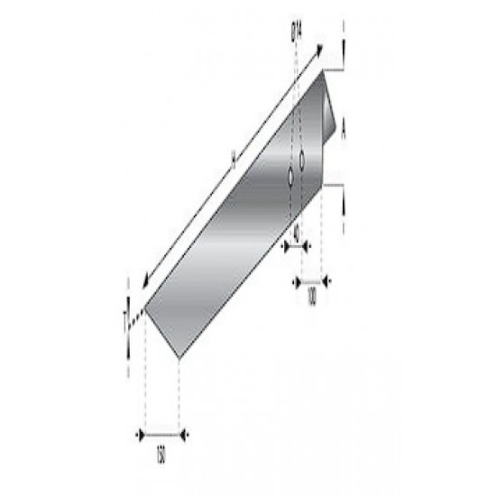 Уголок заземления 60x60x4, H=2000 мм, St/Zn