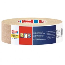 Tesa Masking Tape for Curves Krāsotāju lente izliektām malām, 19mm x 25m