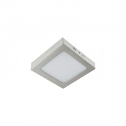 Griestu SMD LED apgaismojums 230V, 6 W, 580 lm, Krāsa: matēts hroms, Gaismas krāsa: neitrāli balta