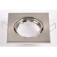 Rāmis gaismeklim, kvadrāts matēts hroms 90*90*28MM G5.3/GU10 