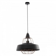 ROCCO 1P, piekaramā lampa, E27 maks. 60W, melns, varš