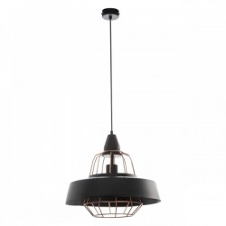 ROCCO 1P, piekaramā lampa, E27 maks. 60W, melns, varš