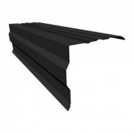 Ruukki 40 Metāla vējdēlis, RA9BG, 0.5mm, 131x155mm, 2000mm, RR33/Melna
