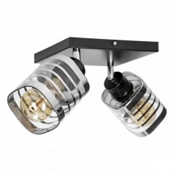 SIENA E27, sienas un griestu lampa, maks. 2x60W, melns