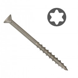 Easy-Fix Skrūve terašu dēļiem, nerūsējošā tērauda, Torx 20, 4.8x75/40mm (250gab)