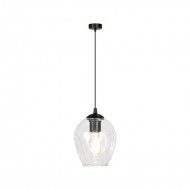 IRIS piekaramā lampa, maks. jauda 60W, E27, melns-caurspīdīgs