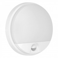 AGAT LED 10W, dārza gaismeklis, balts ar kustības sensoru 140°, 800lm, IP54, 4000K