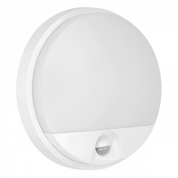 AGAT LED 10W, dārza gaismeklis, balts ar kustības sensoru 140°, 800lm, IP54, 4000K