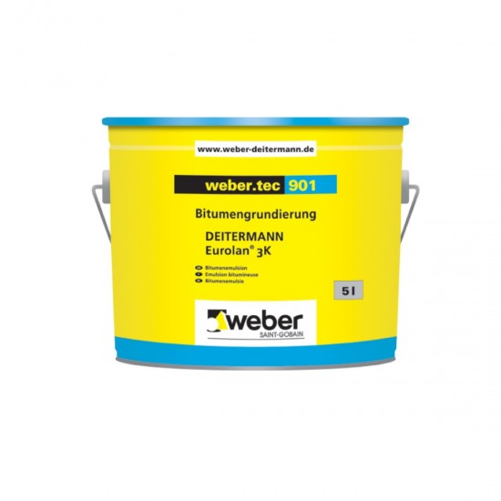 Weber Tec 901 bituma hidroizolējoša emulsija bez šķīdinātājiem, 5L