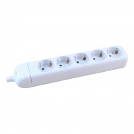 Pagarinātājs 5-vietīgs H05VV-F 3G1.5mm2, 3M balts
