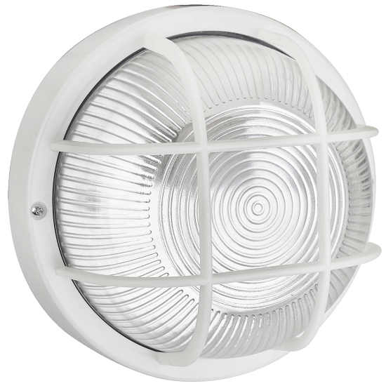 LED Ārējāis gaismeklis apaļš ar aizsardz.100W IP44, E27, balts LED Ārējāis gaismeklis apaļš ar aizsardz.100W IP44, E27, balts