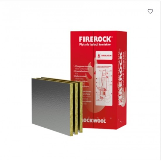 Rockwool Firerock Ugunsizturīgas akmens vates plāksnes kamīniem 30x600x1000mm, iepak. 6m2