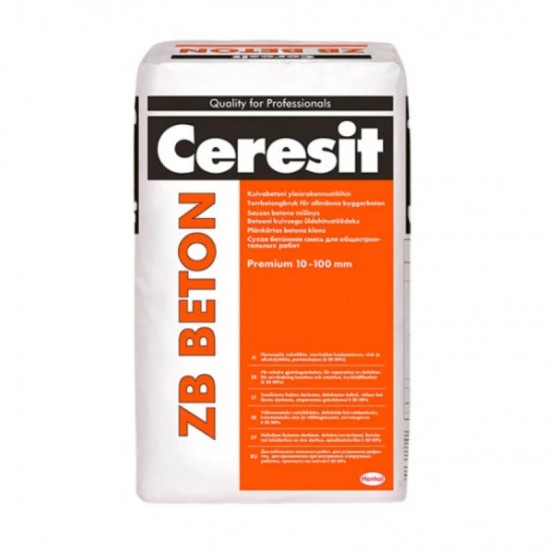 Ceresit ZB Beton Premium sausā betona java 30 mpa, 25kg