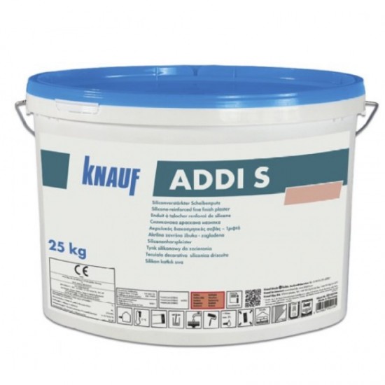 Knauf Addi S Dekoratīvais akrila apmetums, biezpiens, bāze A, 1.5mm, 25kg