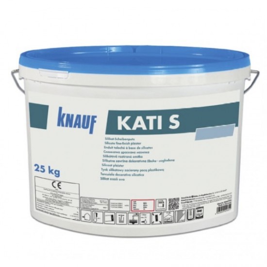 Knauf Kati S Dekoratīvais silikāta apmetums, biezpiens, bāze A, 1.5mm, 25kg